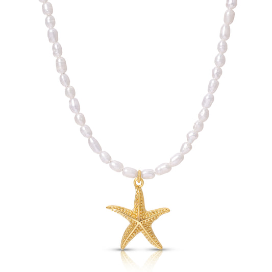 Starstruck Starfish Pearl Necklace