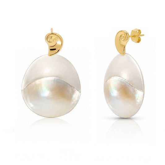 Sea Siren Mother of Pearl Statement Earrings