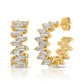 Tai Baguette Hoop Earrings