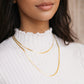 Tory Herringbone Gold Chain Necklace