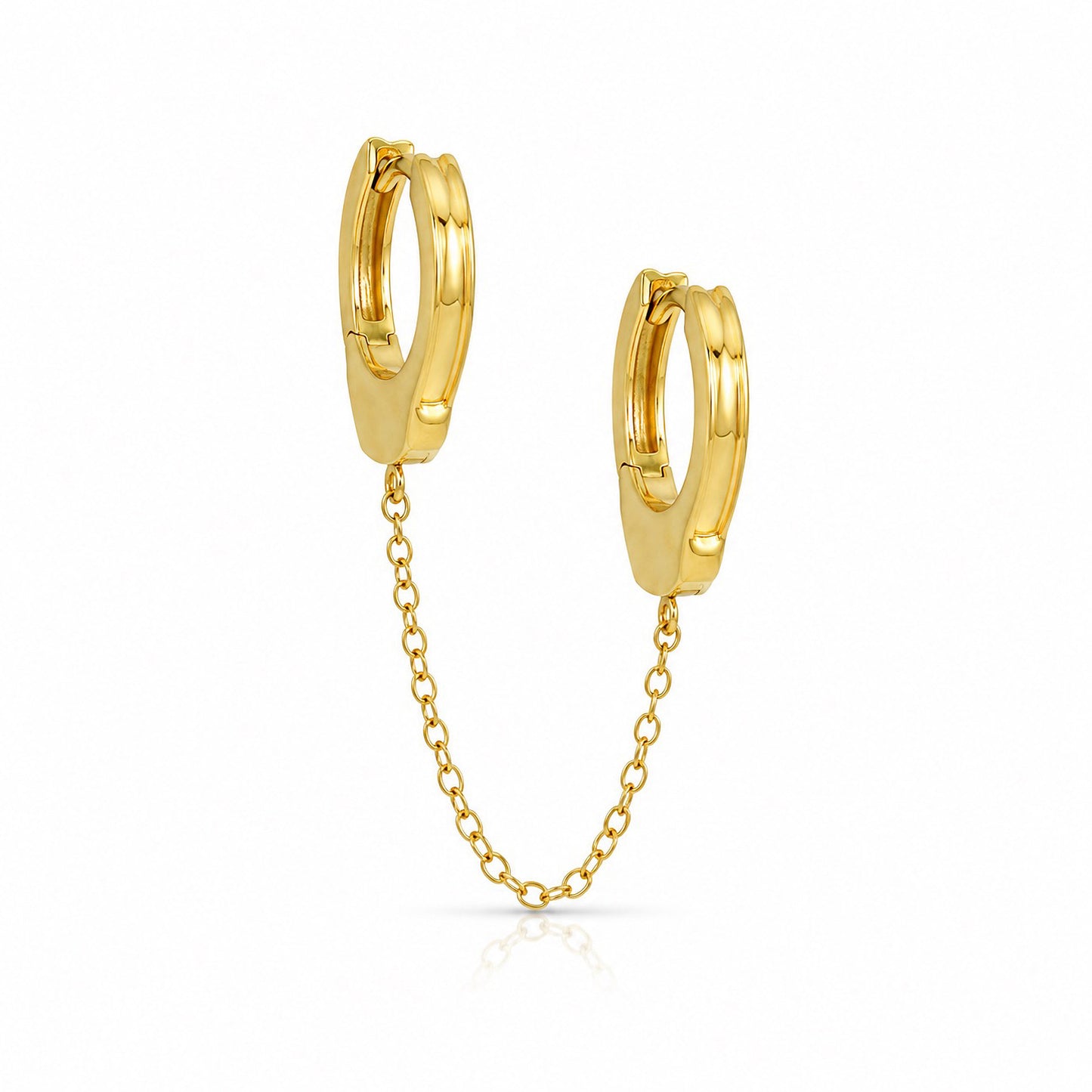 Trouble Double Piercing Handcuff Earring