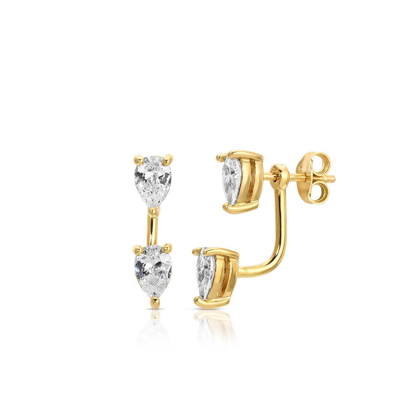 Allure -Double Frame Stud Earrings