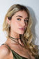 Blake Double Stud White Topaz Link Earring