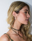 Blake Double Stud White Topaz Link Earring