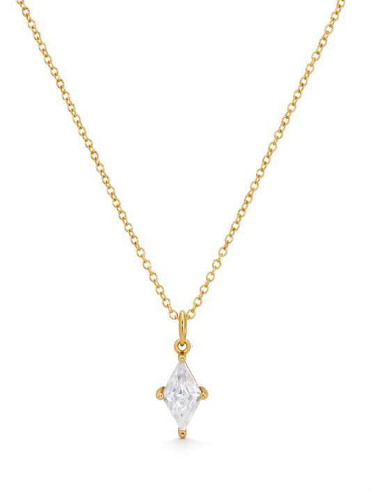 Elsa Simulated Diamond Kite Necklace