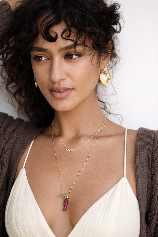 Heart of Gold Statement Earrings