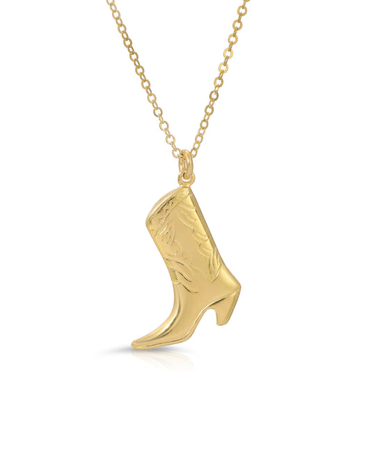 Howdy Cowboy Boot Necklace