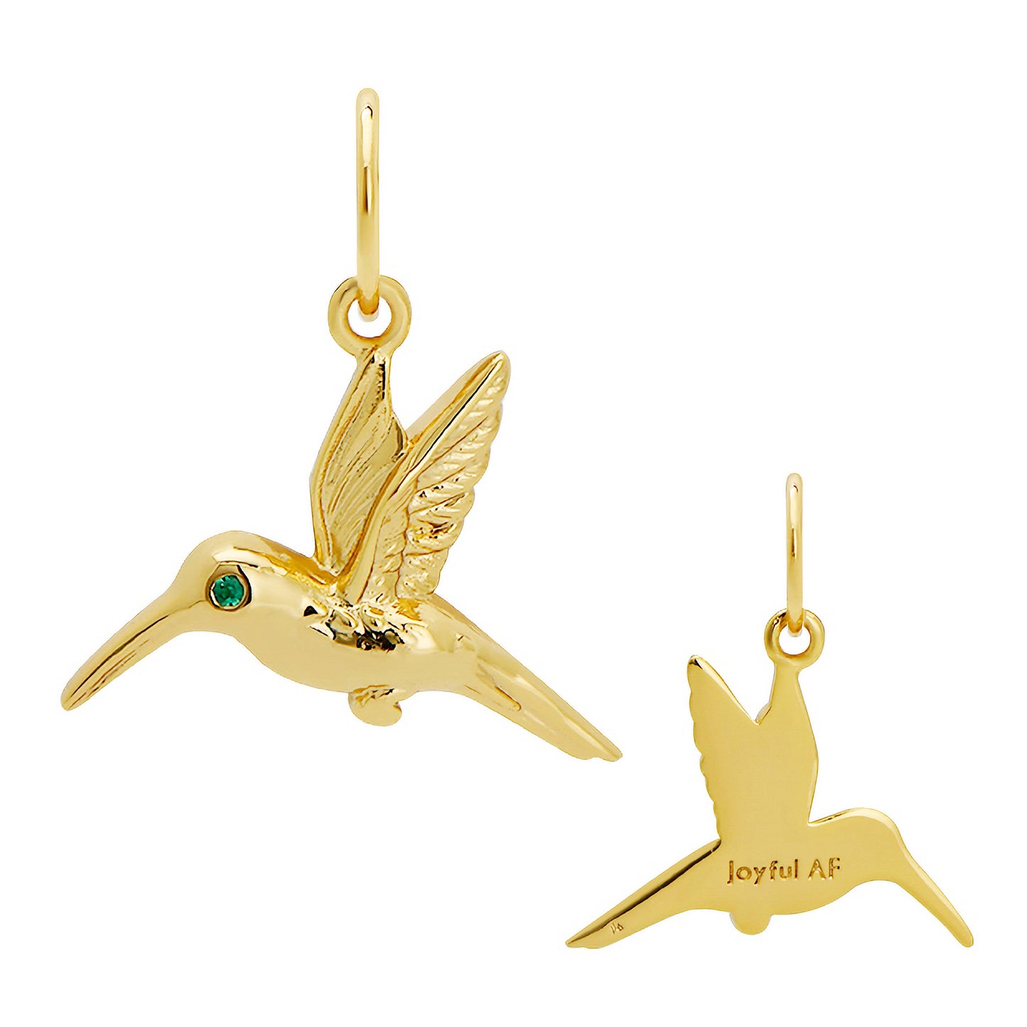 Joyful AF Hummingbird Charm
