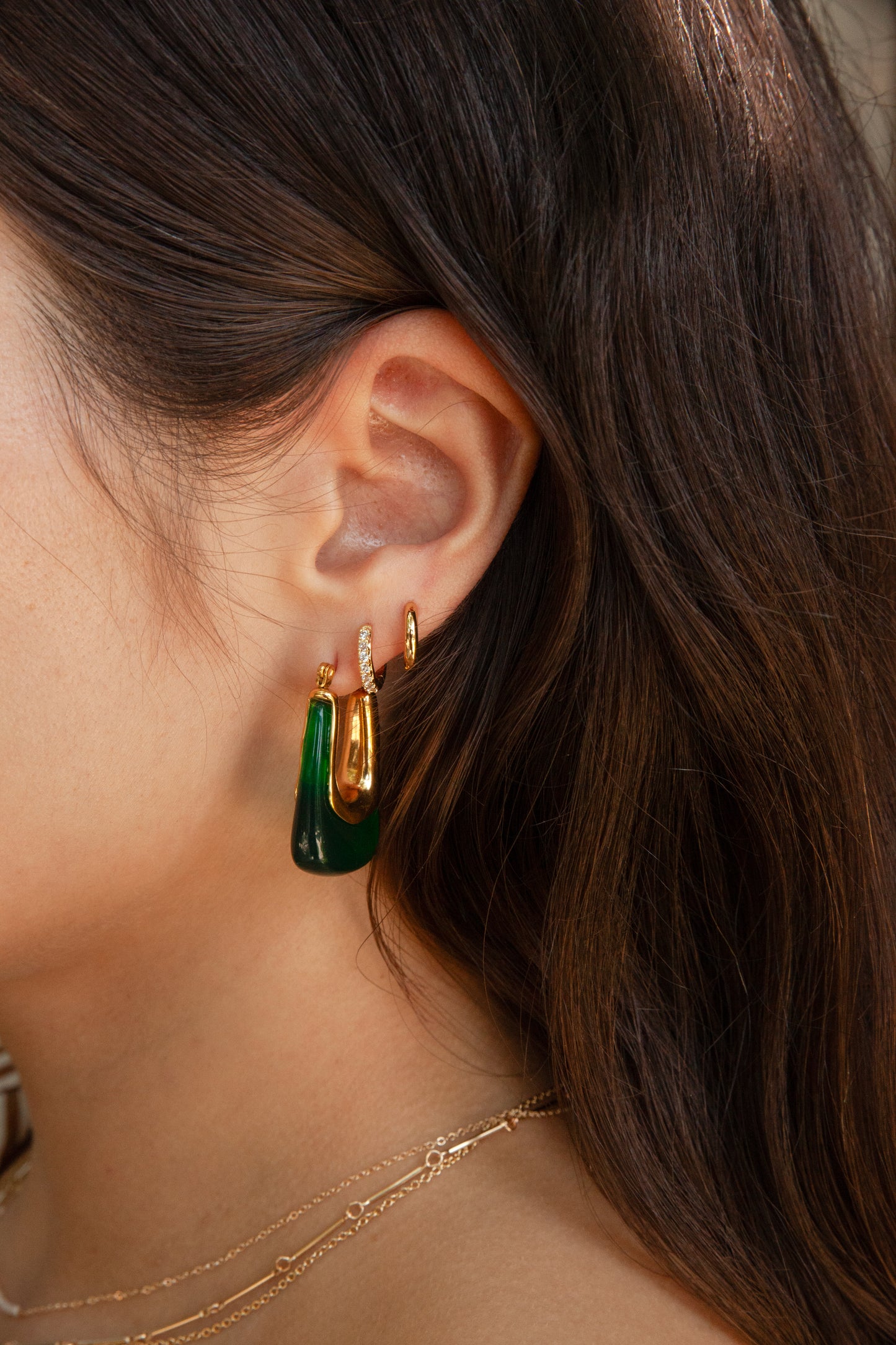 Nadia Hoops - Green