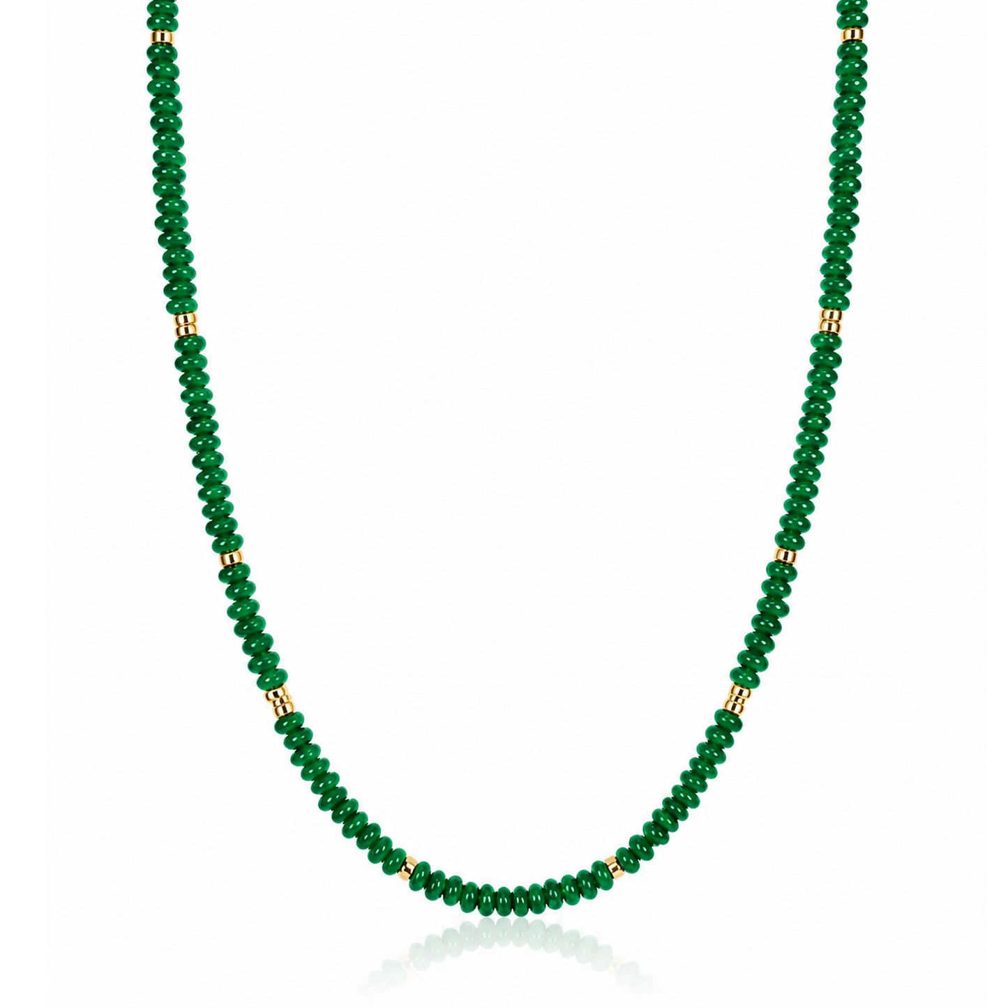 Risa Emerald Beaded Necklace