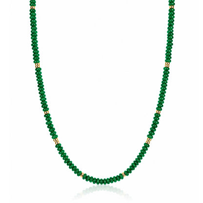 Risa Emerald Beaded Necklace