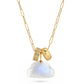Silver Lining Moonstone Cloud Charm