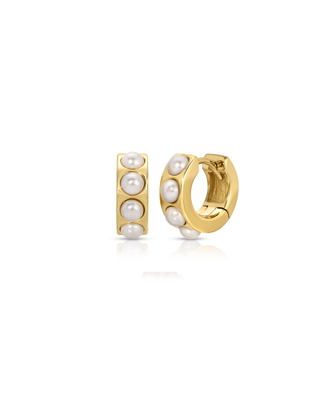 Jurate LA | Vixon Pearl Hoop Earrings – Jurate Los Angeles