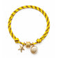 Seashell Social Paracord Charm Anklet