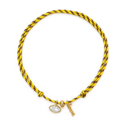 Electric Love Paracord Charm Necklace