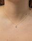 Lover 14k Gold Natural Diamond Heart Necklace
