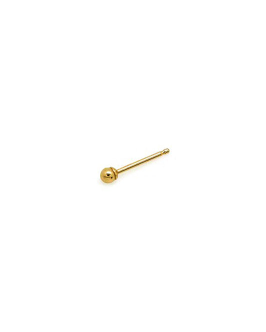 Teeny 14k Gold Ball Stud Earrings