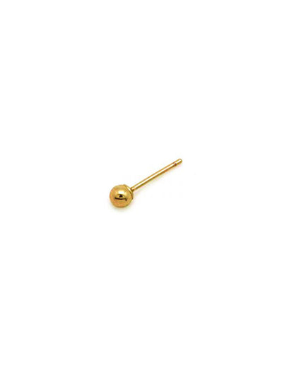 Tiny 14k Gold Ball Stud Earrings