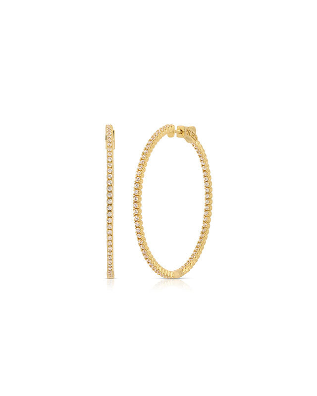 Tayana Diamond Hoop Earrings
