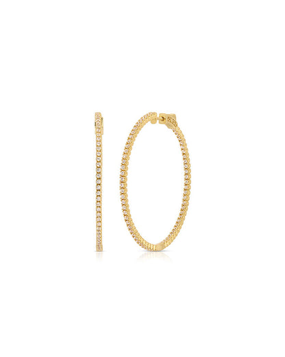 Tayana Diamond Hoop Earrings